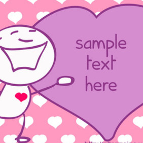 Romantic Doodle Card 2 - vector gratuit #217989 
