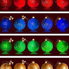 Christmas Balls - Free vector #219349