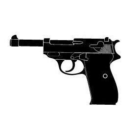 Walther Pistol Vector - vector gratuit #219569 
