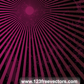 Grunge Sun Burst Vector - Free vector #220389