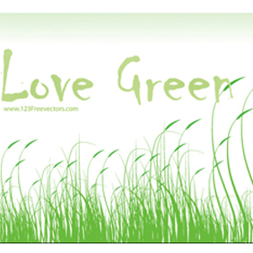 Love Green Vector - Free vector #221179