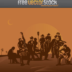 Tango Orchestra Vector - Free vector #221919