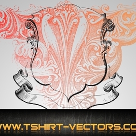 Royal Crest With Etching - vector #222349 gratis