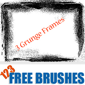 Grunge Frames Vector + Brush - vector #222759 gratis