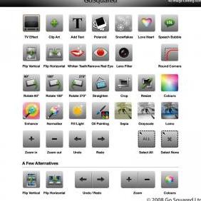 40 Icons For Your Photo Editing App - vector #223149 gratis