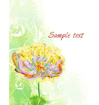 Free grunge floral background vector - Free vector #223209