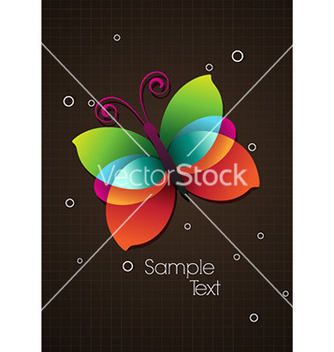Free colorful butterfly vector - Free vector #224279