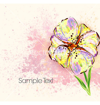 Free watercolor floral background vector - Free vector #225509