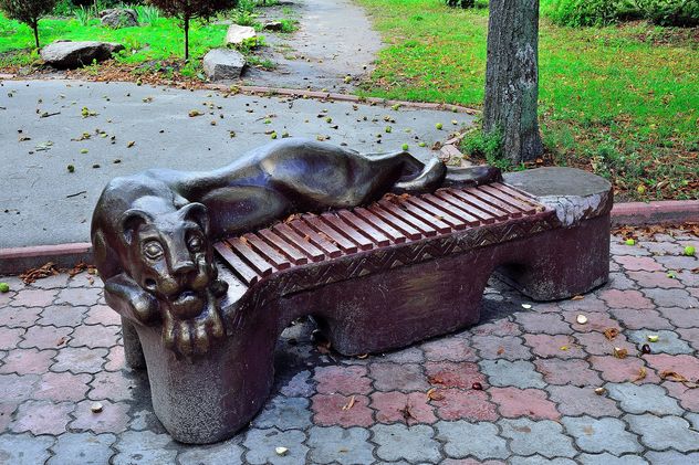 Sculptural bench - Free image #229389