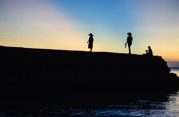 Silhouettes at sunset - Free image #271869
