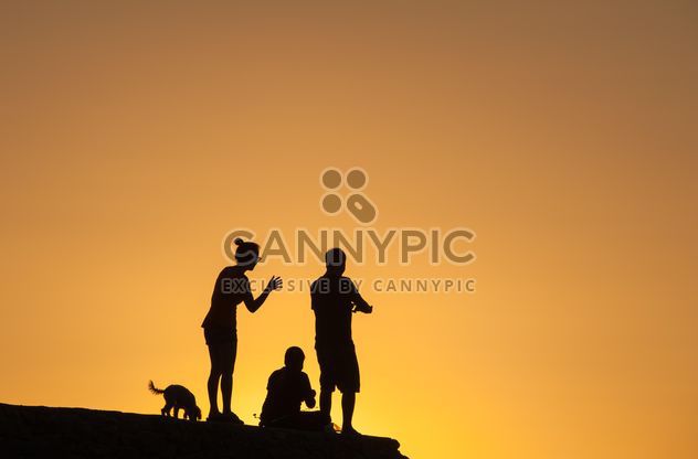 Silhouettes at sunset - image gratuit #271879 