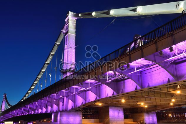 Crimean bridge in Moscow at night - бесплатный image #271969