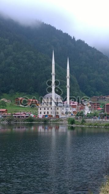 Mosque with twin minarets - бесплатный image #273019