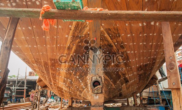 restoration of fishing boat - image gratuit #273589 