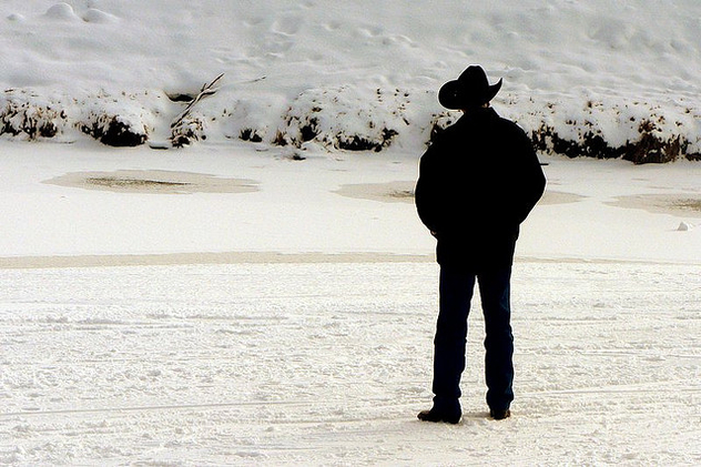 Cowboy on the Snow - Free image #276199