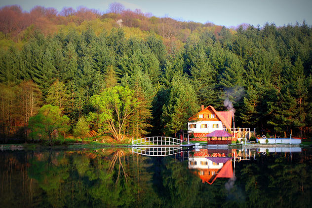 Just another autumn lakeside reflection - image gratuit #294559 