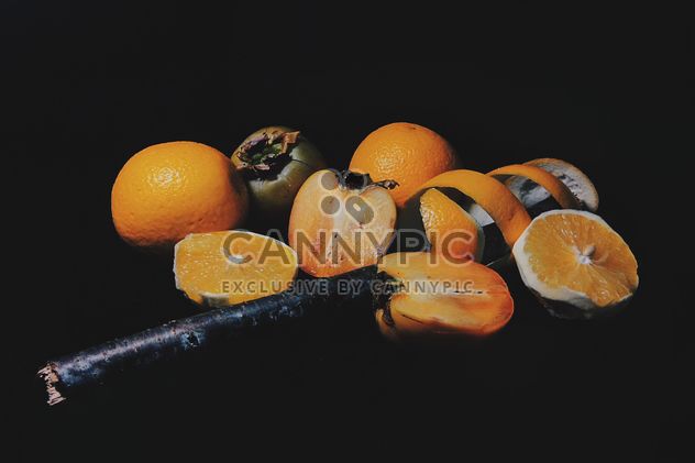 Persimmons and Orange slices - image #301959 gratis