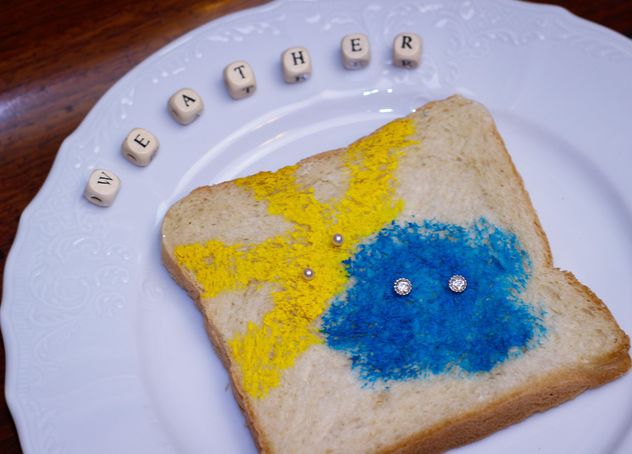 Painted toast bread - image gratuit #302519 