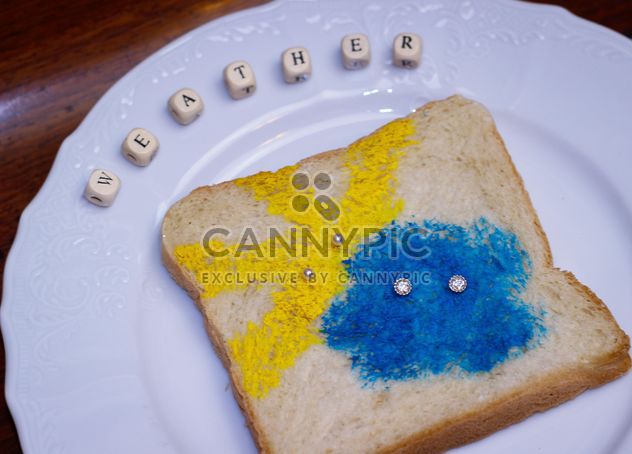 Painted toast bread - Kostenloses image #302519