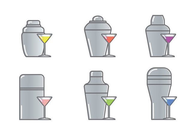 Cocktail Shaker Icon Vector - Free vector #304879