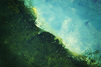 turquoise and green kid paint texture - image #310809 gratis