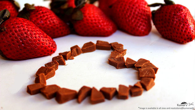 Essence of love with sweet chocolate and Strawberries # 2 [Happy Chocholate day]. - Free image #320169