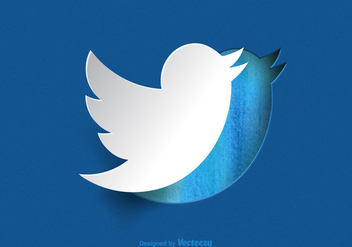 Free Paper Twitter Bird Vector - бесплатный vector #327439