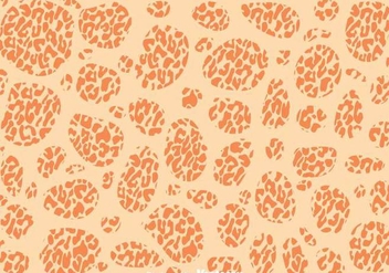 Abstract Orange Leopard Pattern - Free vector #327509