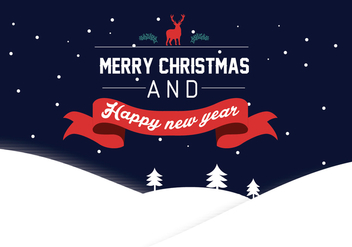 Happy New Year lettering Greeting Card, vector illustration - бесплатный vector #327969