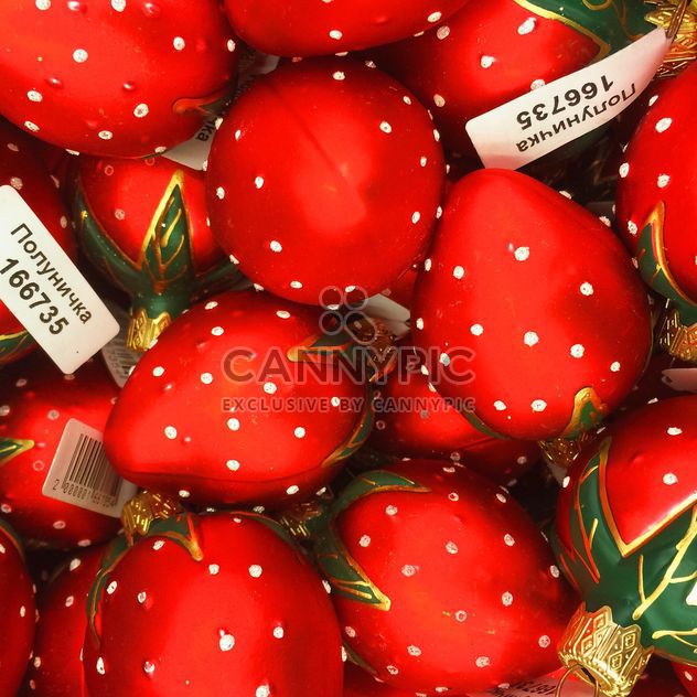 strawberry Christmas toys background - image #329249 gratis
