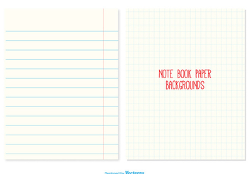 Notebook Paper Backgrounds - бесплатный vector #330089