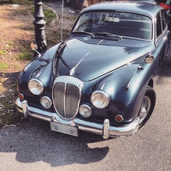Old Jaguar car in street - Free image #332229