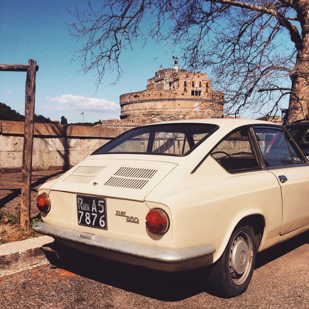 Old Fiat 850 car in street - Free image #332269