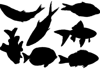 Free Fish Silhouette Vector - vector gratuit #333479 