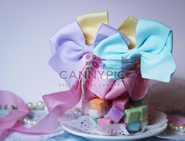 Colorful Refined sugarcubes with ribbons - image #333569 gratis