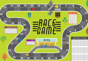 Race Game Vector - Kostenloses vector #333949