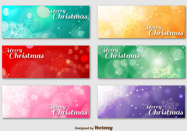 Merry Christmas Background Banner - Free vector #336609