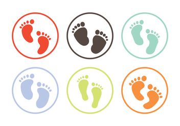 Baby Footprint vector - vector gratuit #336619 