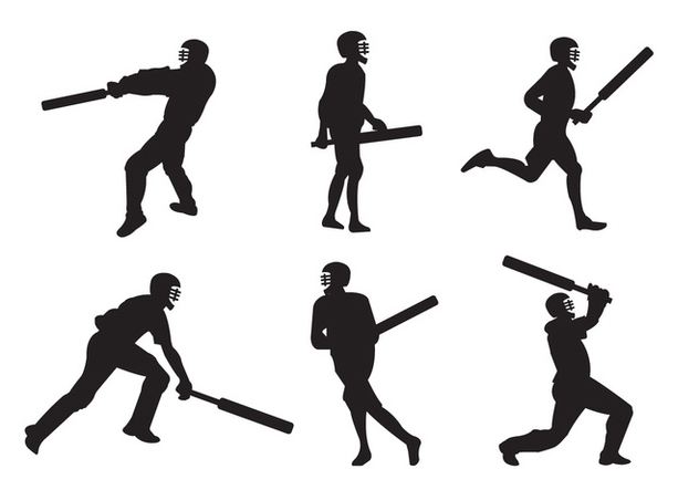 Cricket Players - Free vector #336639
