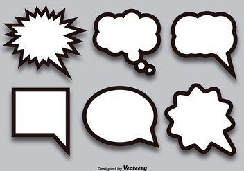 Blank callout set - Free vector #337159