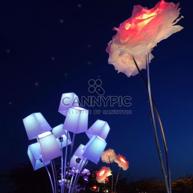 Lanterns in shape of flowers - image gratuit #337919 