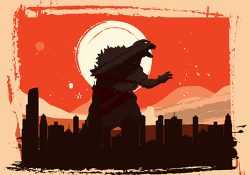 Vector Godzilla - vector gratuit #339489 