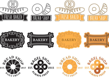 Bakery Logos - vector gratuit #343089 