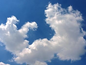 White clouds on a blue sky - бесплатный image #344199