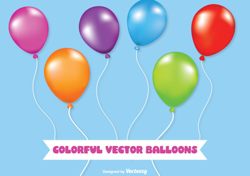 Colorful Vector Balloons - Kostenloses vector #345169