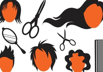 Free Hairstyle Vectors 2 - Free vector #347559