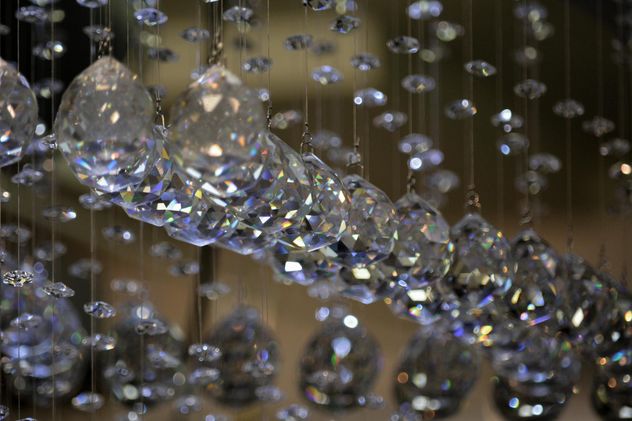 Closeup of beautiful crystals hanging - image #348569 gratis