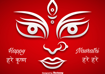 Durga puja vector illustration - бесплатный vector #349059