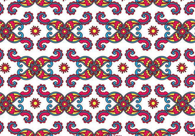 Colorful Paisley Background - vector gratuit #349209 
