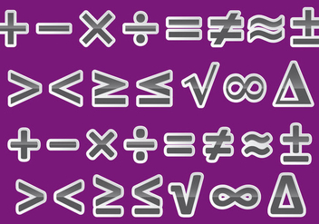 Vector Math Symbols - бесплатный vector #349329